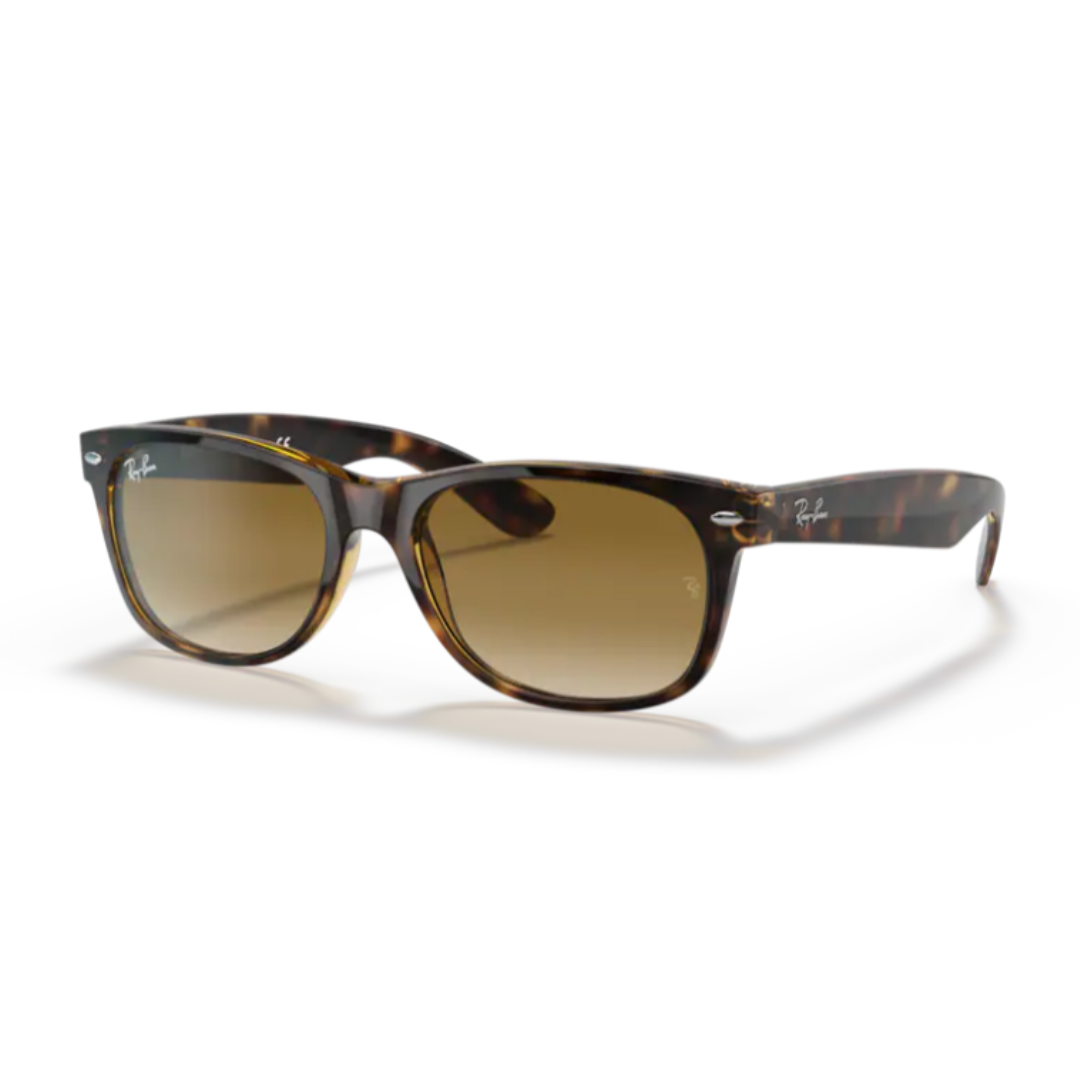 Ray Ban New Wayfarer RB 2132 710/51 Light Havana / Light Brown Gradient Sunglasses 