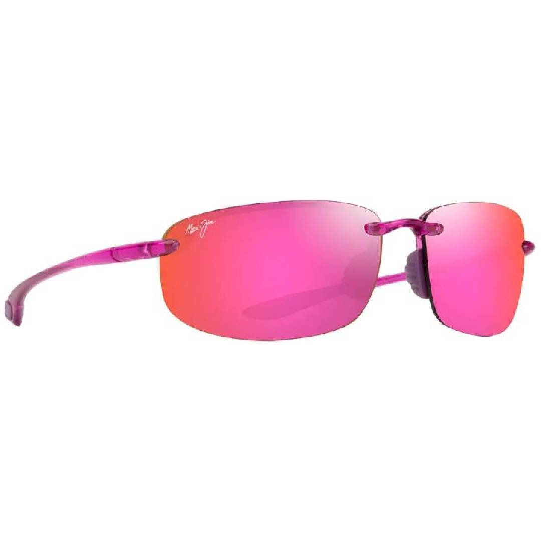 Maui Jim Ho'okipa MJ 407 06 Shiny Transparent Cyclamen Pink / Sunrise Sunglasses
