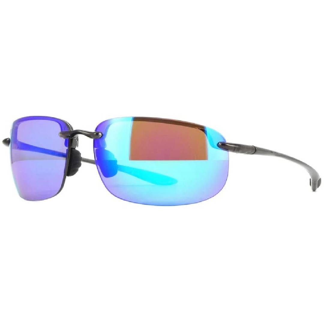 Maui Jim Ho'okipa Xlarge MJ 456 14A Translucent Grey / Blue Hawaii Sunglasses