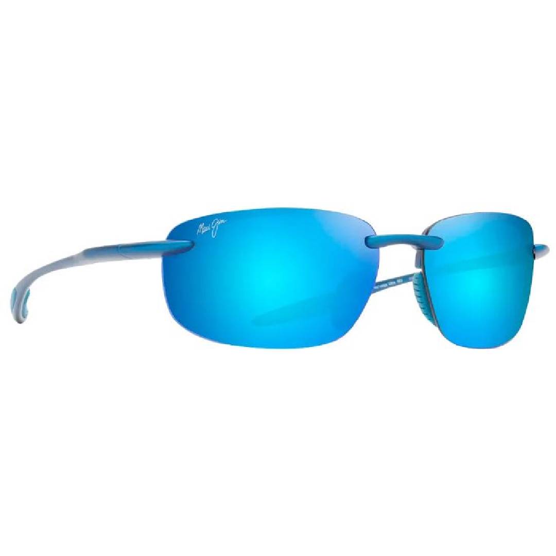 Maui Jim Ho'okipa Ultra MJ 676 03 Matte Blue / Blue Hawaii Sunglasses 