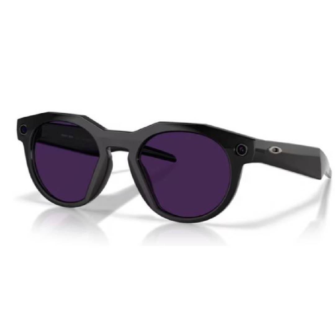 Oakley Meta HSTN OO 8002 800202 Black / Photochromic Amethyst Sunglasses