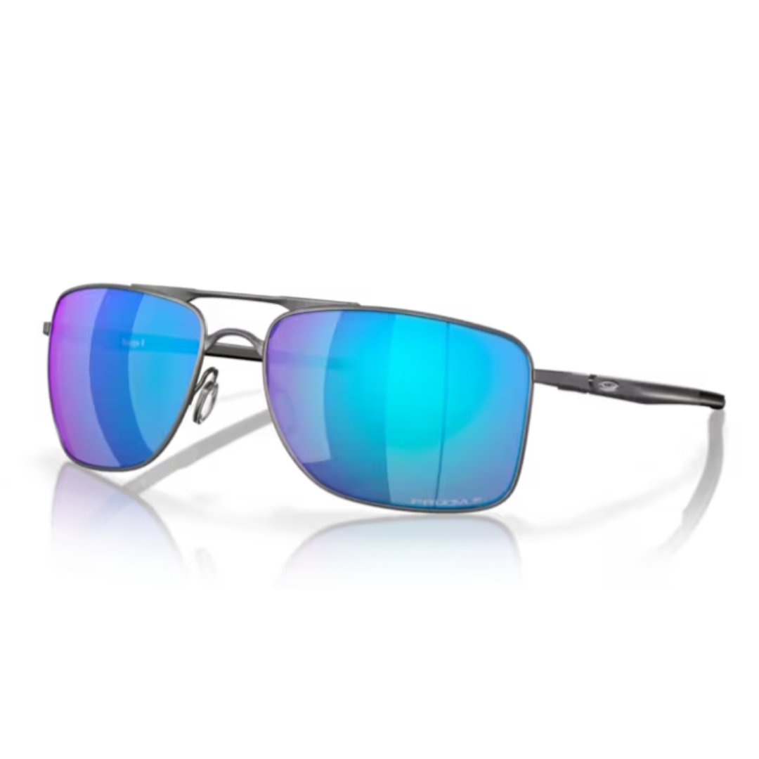 Oakley Gauge 8 OO 4124 06  Matte Gunmetal/ Prizm Sapphire Polarised Sunglasses
