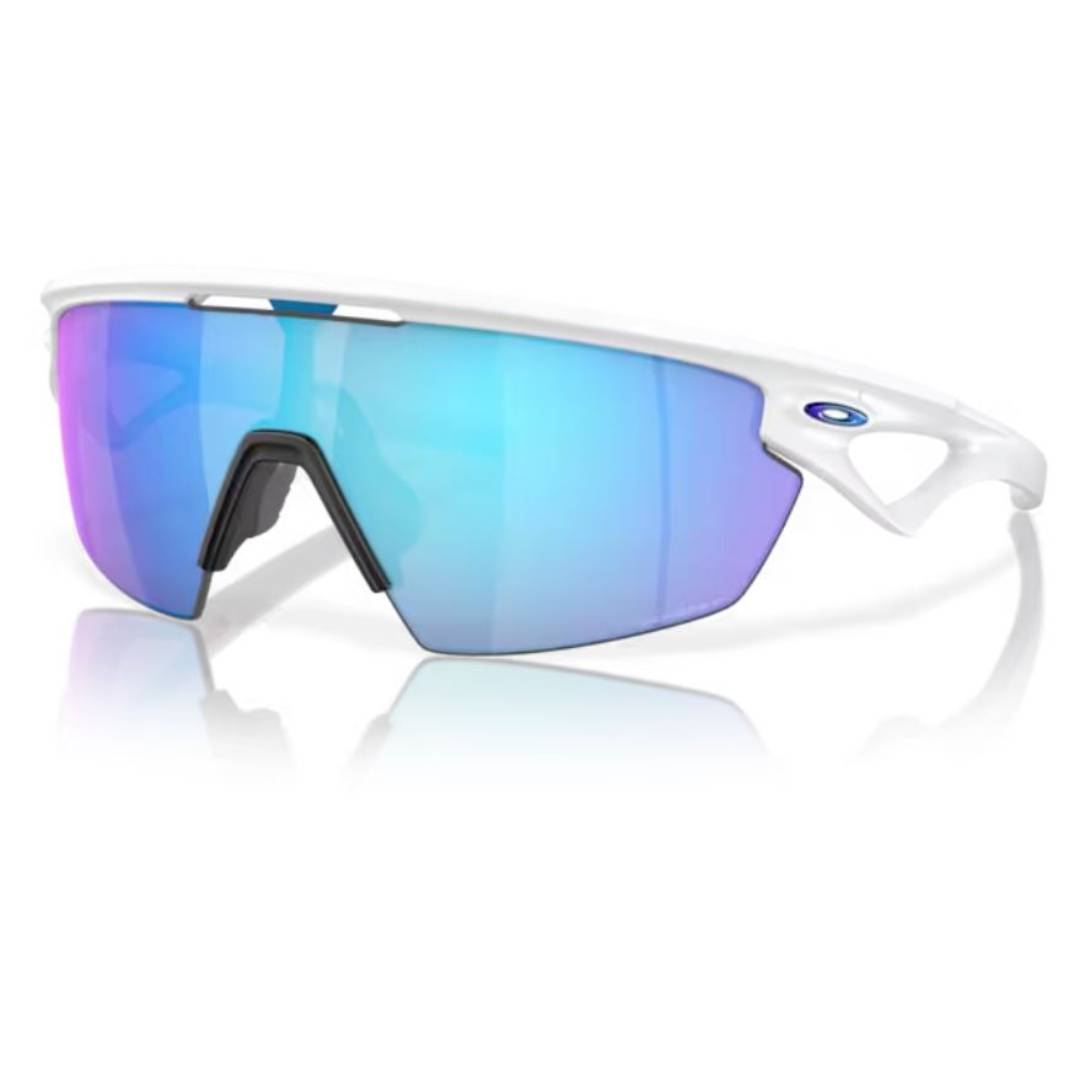 Oakley Sphaera OO9403 02 Matte White/ Prizm Sapphire Polarized Sunglasses