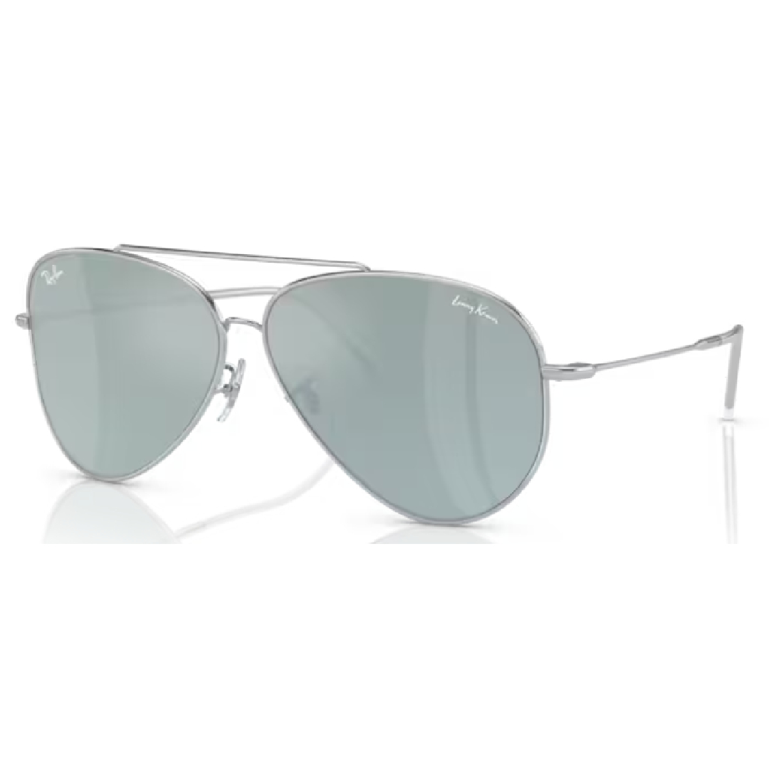 Ray Ban Aviator Reverse RB 0101S 003/30 Silver / Silver Mirror Sunglasses