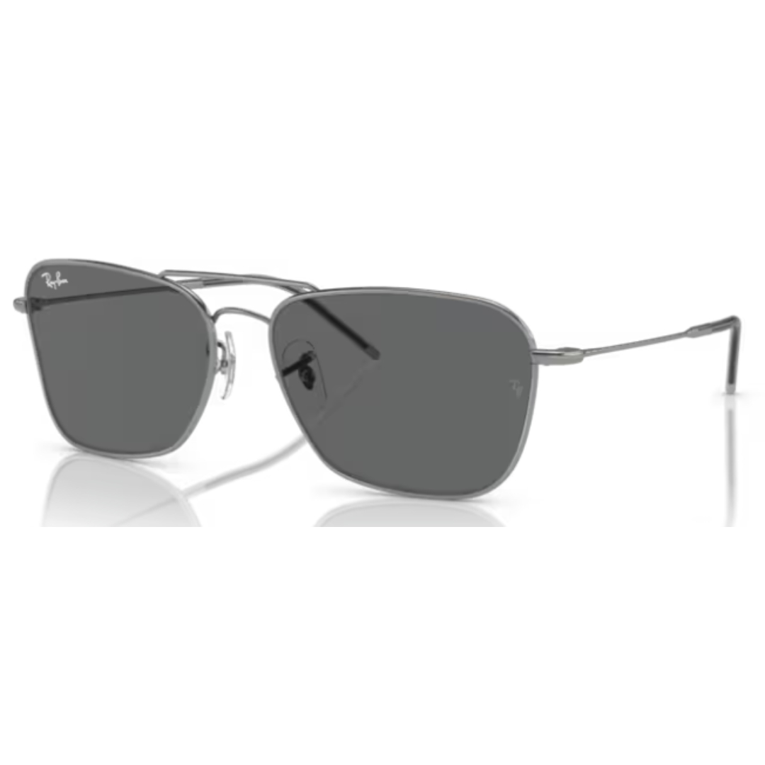 Ray Ban Caravan Reverse RB 0102S 004/GR Gunmetal / Dark Grey Sunglasses