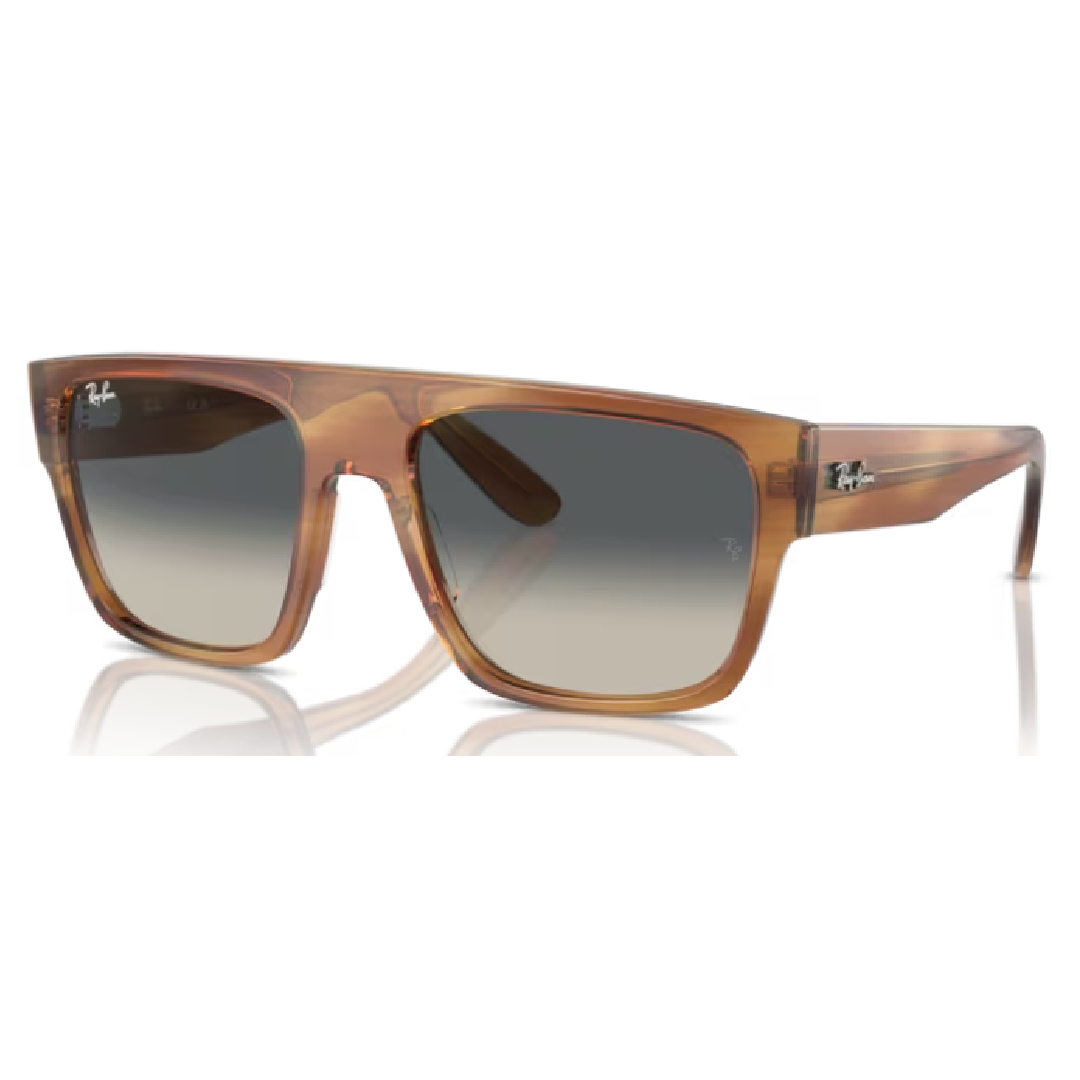 Ray Ban Drifter RB 0360S 140371 Striped Brown / Grey Sunglasses