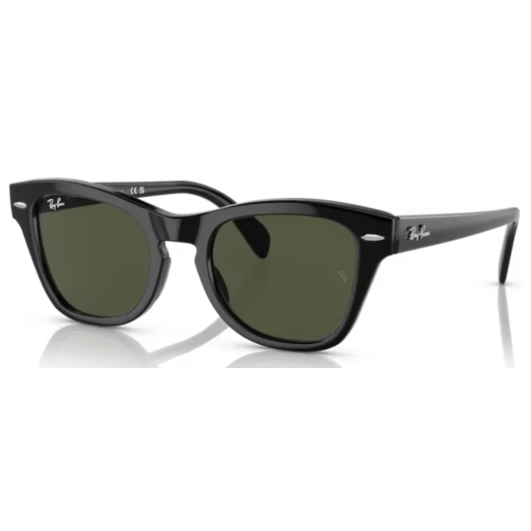 Ray Ban RB 0707S 901/31 Black / Green Sunglasses