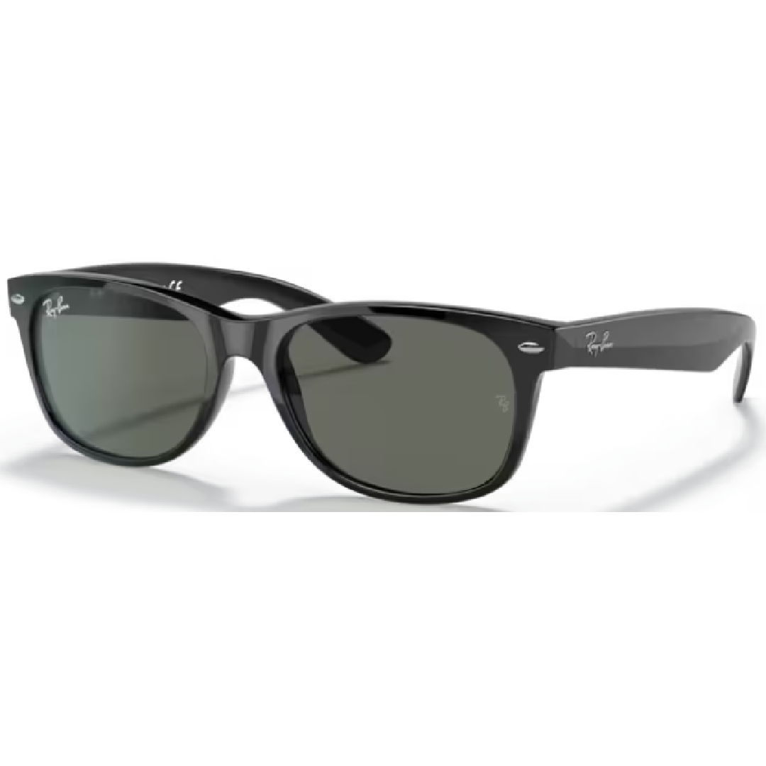 Ray Ban New Wayfarer RB 2132 902/58 Tortoise / Green Polarized Sunglasses 