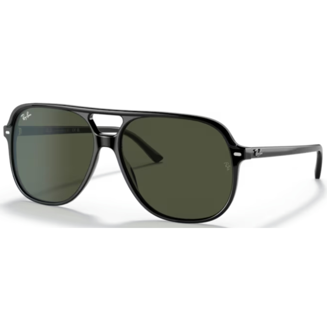 Ray Ban Bill RB 2198 901/31 Black / Green Sunglasses