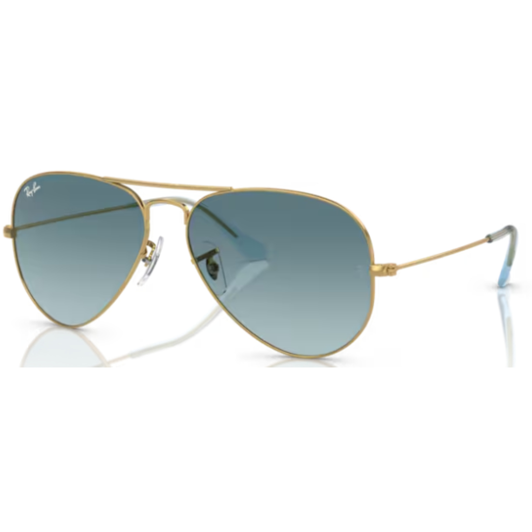 Ray Ban Aviator Large Metal RB 3025 001/3M Gold / Blue Sunglasses