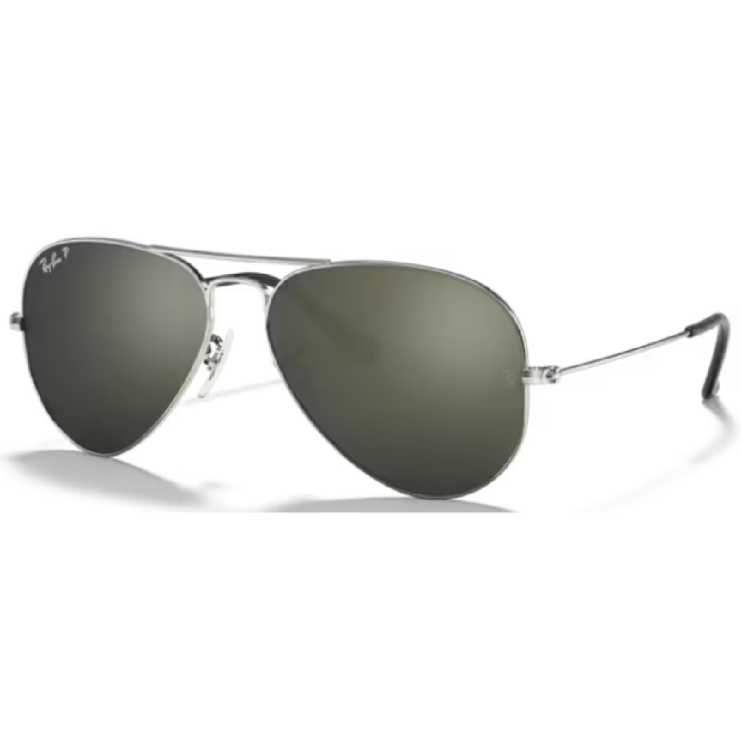 Ray Ban Aviator Large Metal RB 3025 003/59 Silver / Grey Polarized Sunglasses