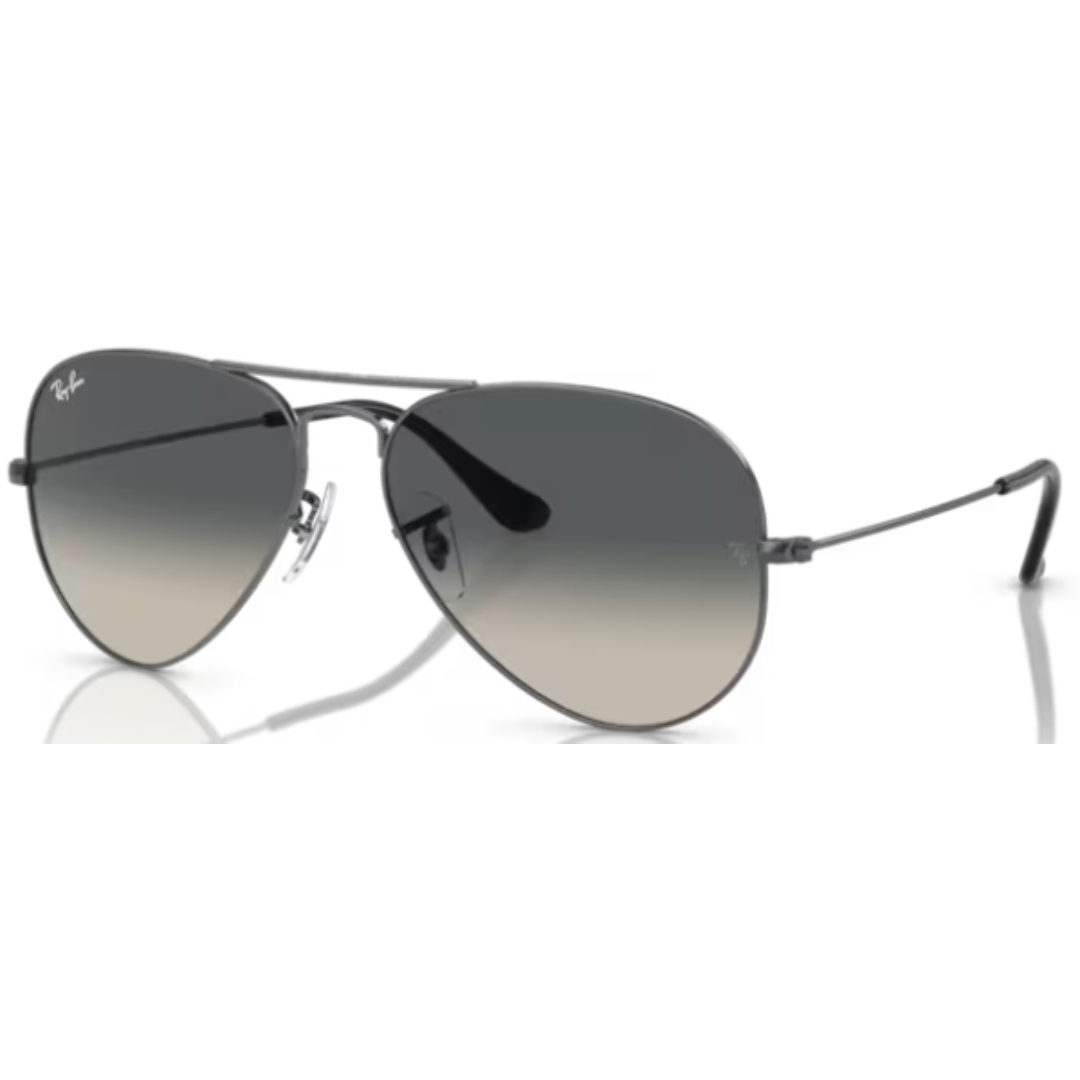 Ray Ban Aviator Large Metal RB 3025 004/71 Gunmetal / Grey Sunglasses
