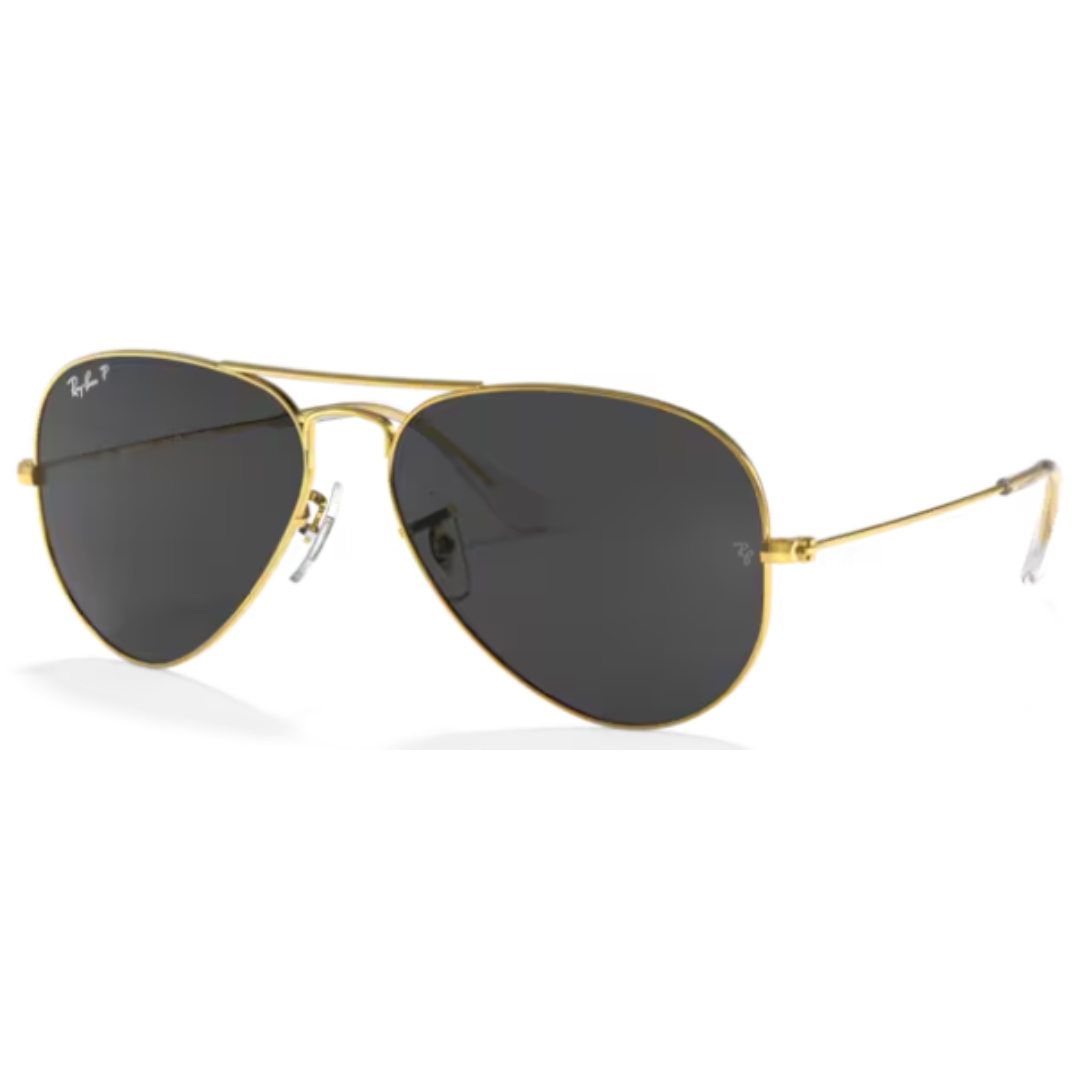 Ray Ban Aviator Large Metal RB 3025 919648 Gold / Black Polarized Sunglasses