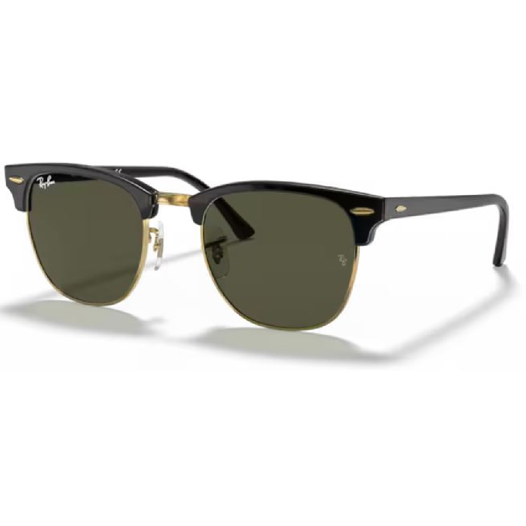 Rayban Clubmaster RB 33016  WO365 - EBONY/ ARISTA/ CRYSTAL Sunglasses 