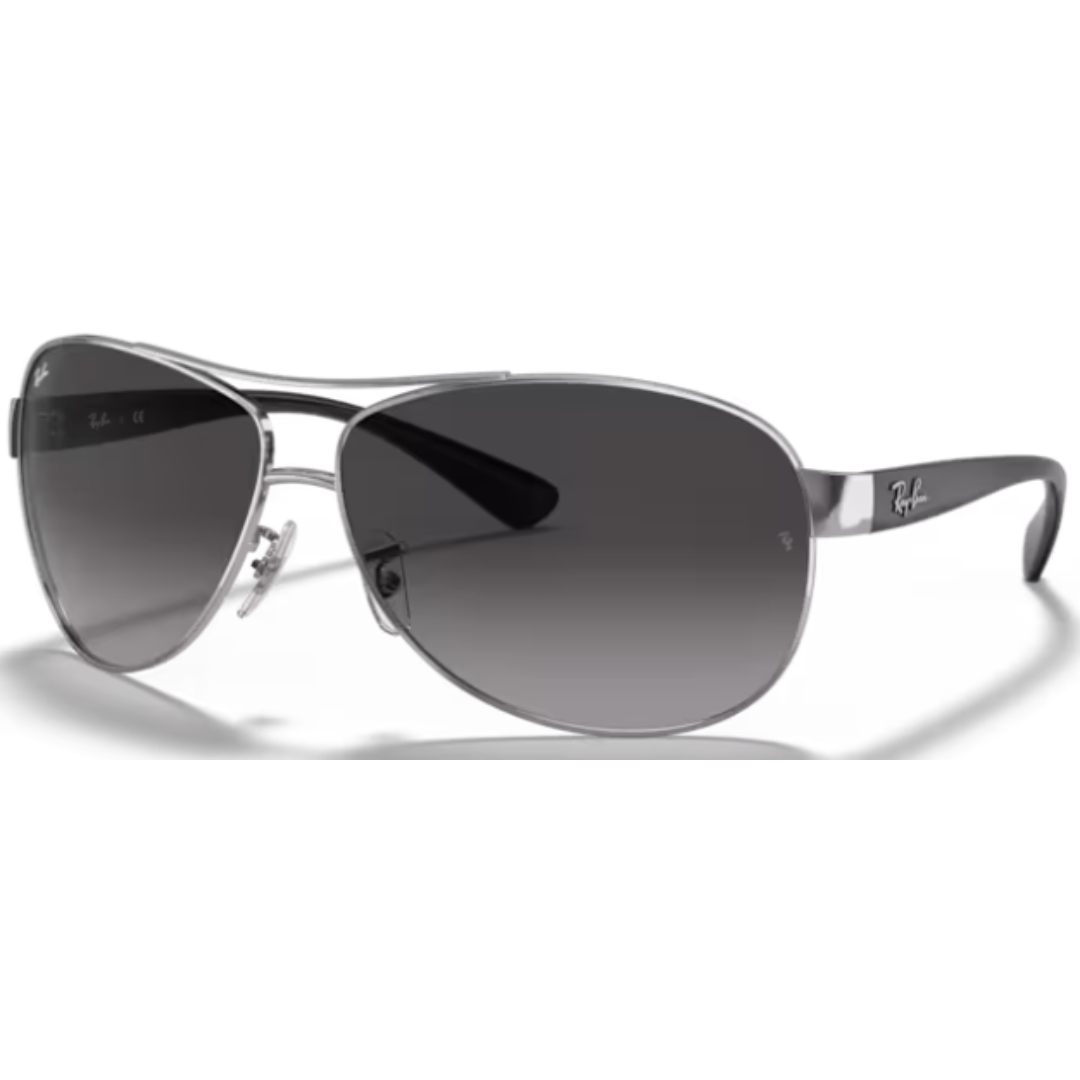 Ray Ban RB 3386 003/8G Silver / Light Grey Gradient Sunglasses