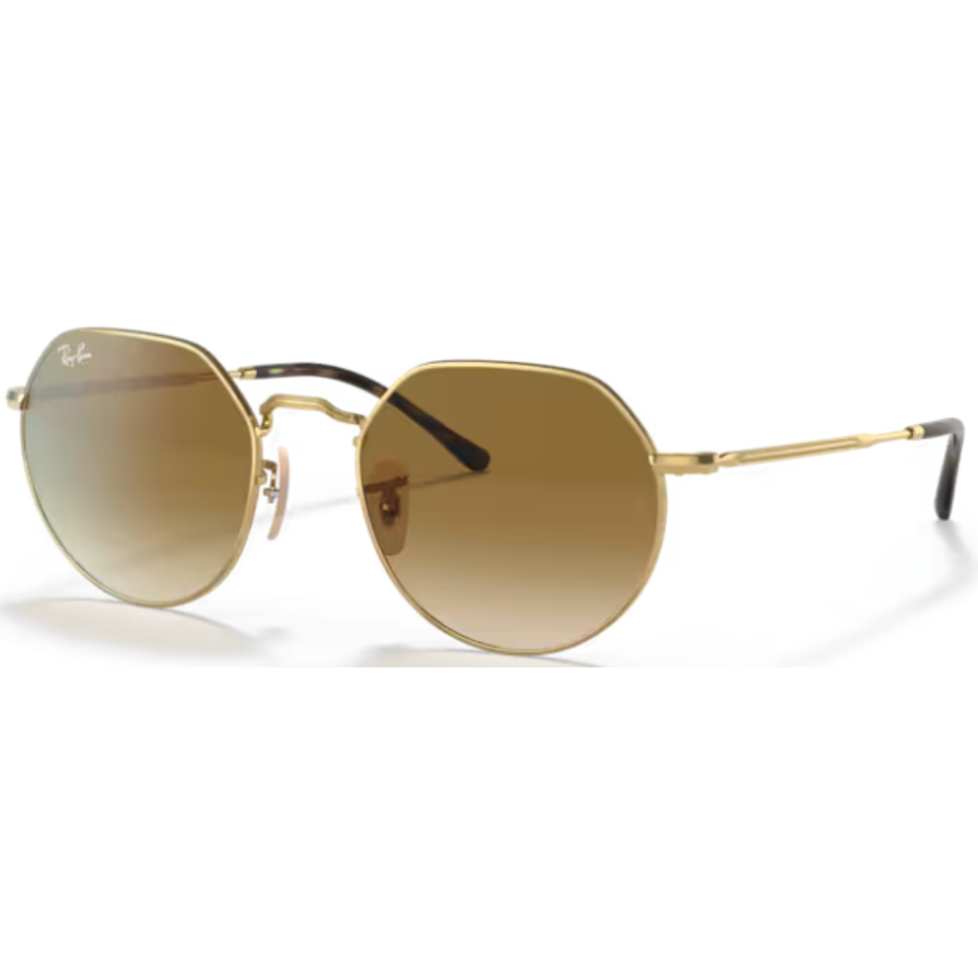 Ray Ban Jack RB 3565 001/51 Gold / Brown Gradient Sunglasses