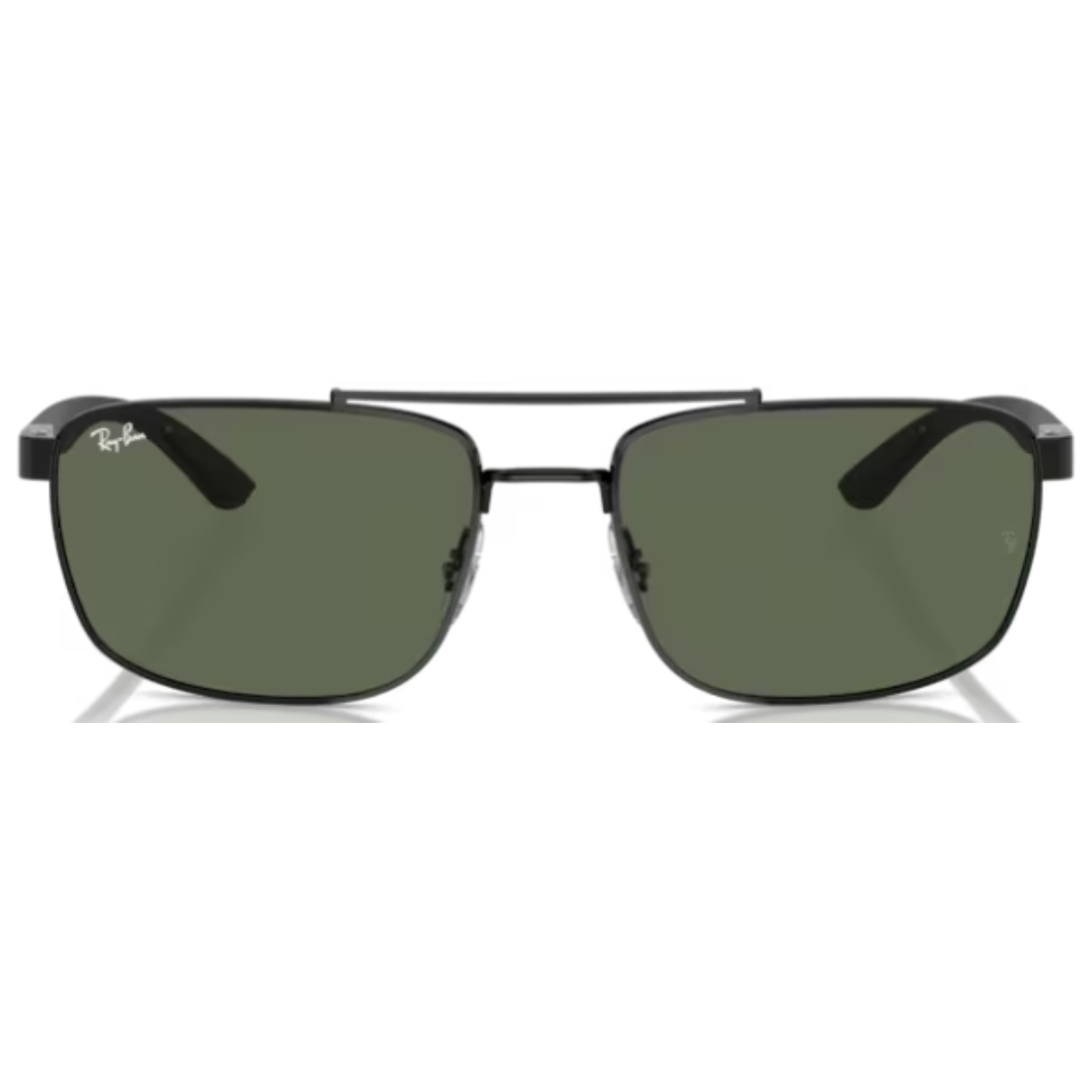 Ray Ban RB 3737 002/71 Black / Dark Green Sunglasses