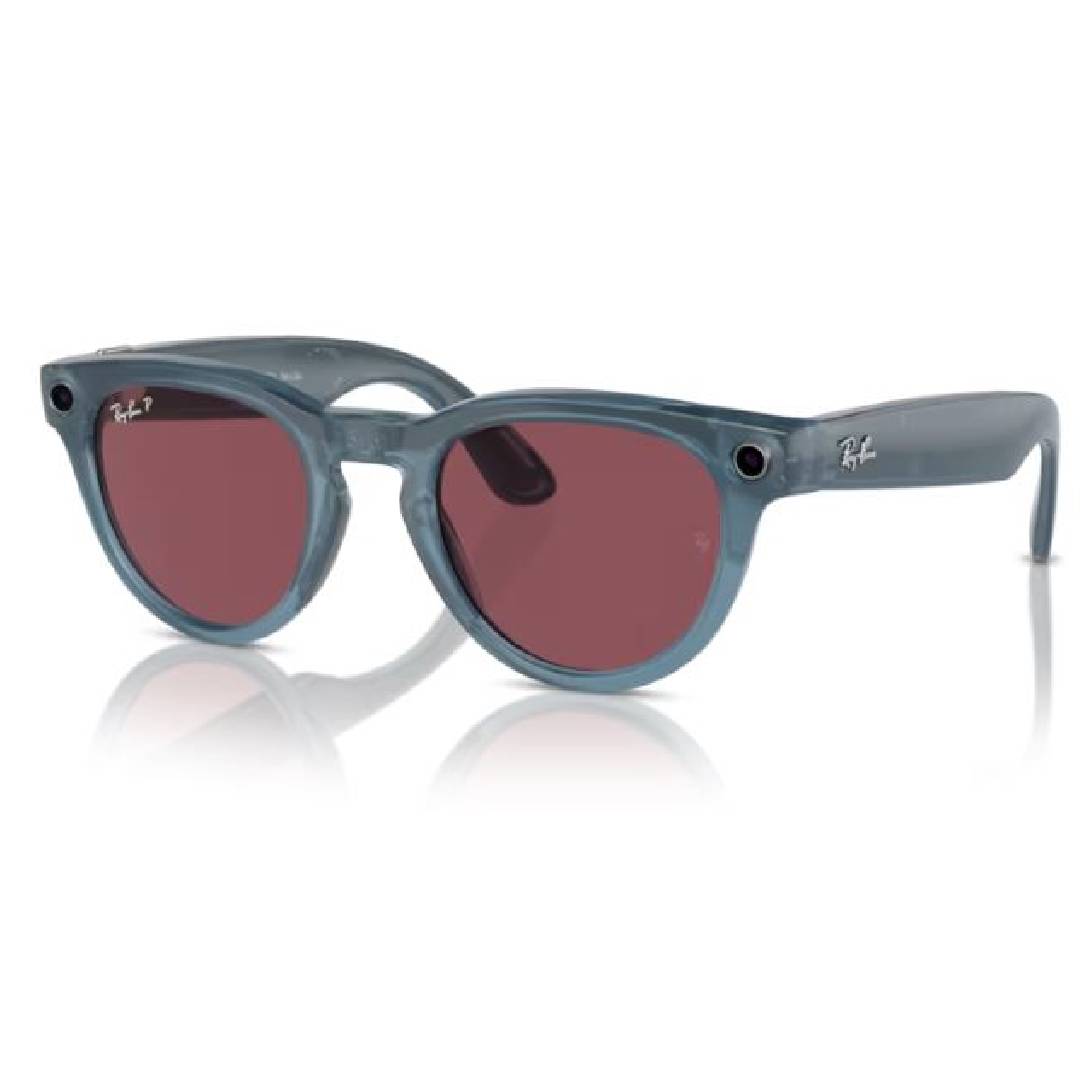 Ray Ban Meta Headliner RB 4009 66985Q50 Shiny Jeans / Polarized Red Sunglasses