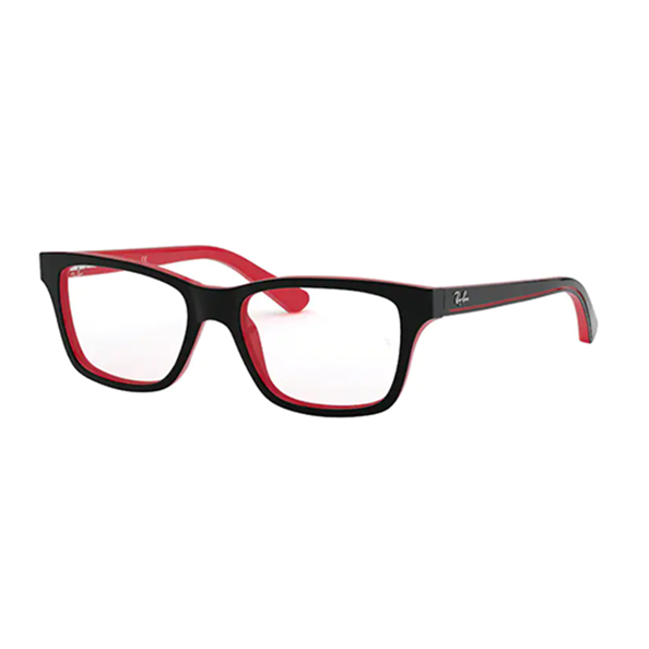 RAY BAN JUNIOR 1536 Glasses BLACK ON RED