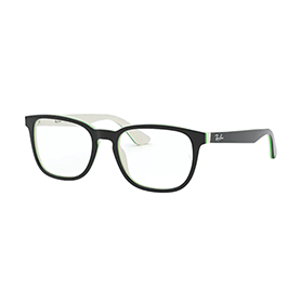 RAY BAN JUNIOR 1592 Glasses Black on white/green